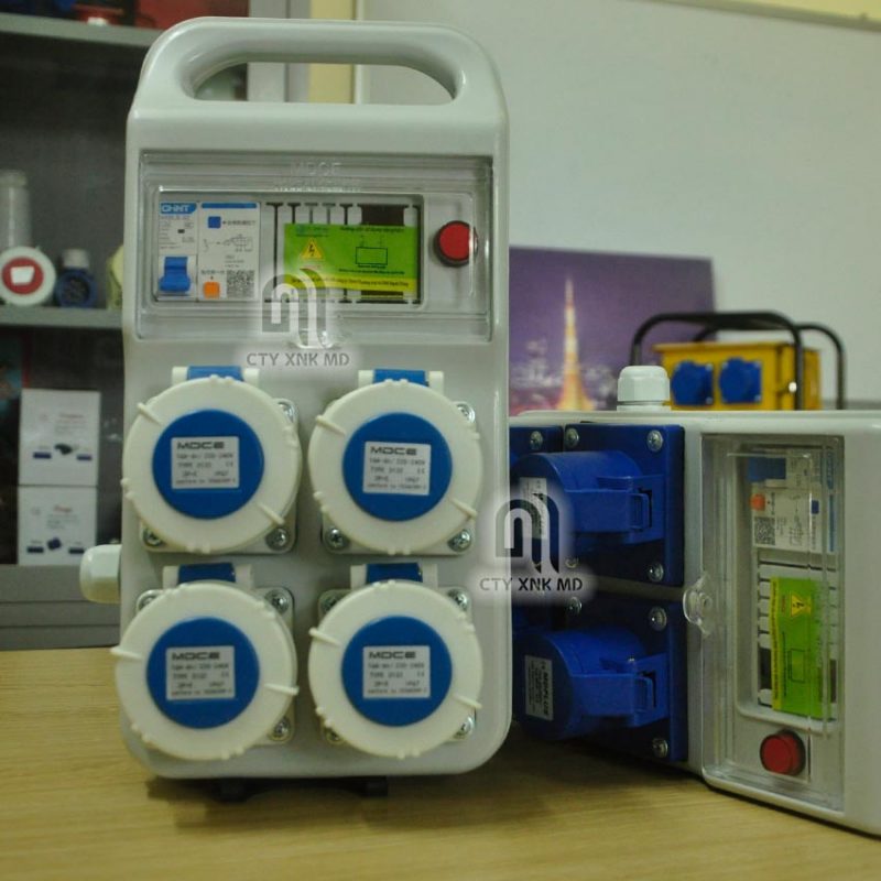 Hộp nguồn thi công điện 32A 2 Hộp nguồn thi công 32a điện công nghiệp