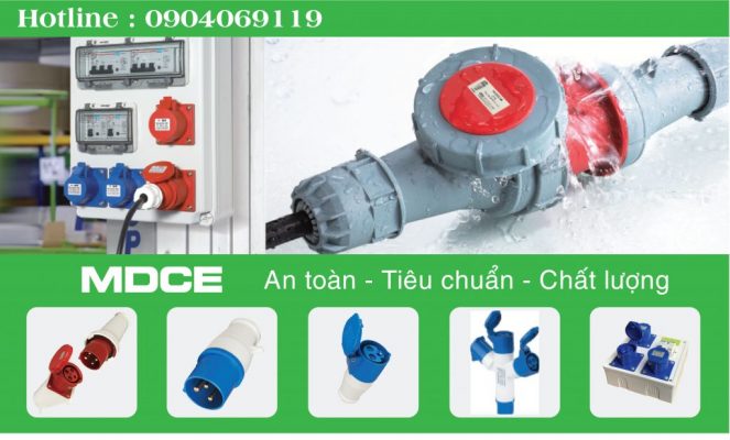 Ổ cắm và phích điện an toàn cao cấp MDCE